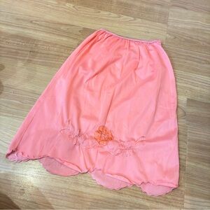 Elegant Pink Chemise with Floral Detail